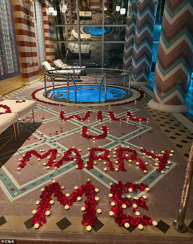 It was hard to ignore the almost identical set up (Alana's proposal pictured)