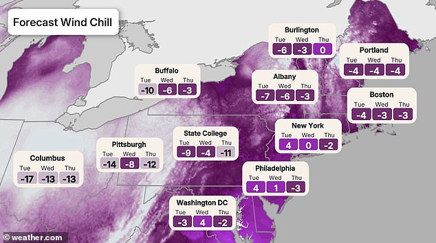 Winter storm fern weather forecast maps monday