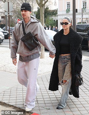 Middle son Romeo was also present, accompanied by girlfriend Kim Turnbull