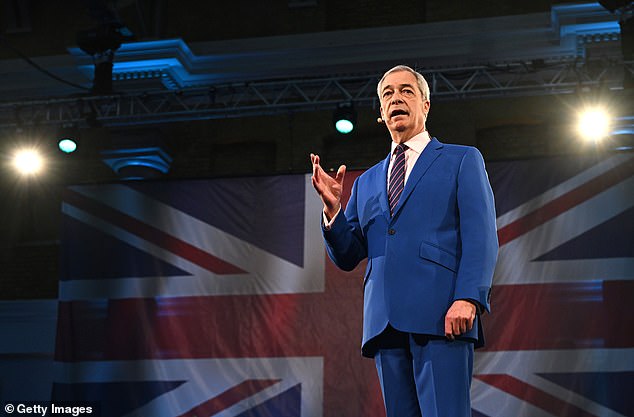 Ms Braverman said Nigel Farage was the only man in UK politics who has been 'courageously consistent' and claimed that her stance while a minister of calling for leaving the ECHR led to her being 'sacked' and 'punished' for 'telling the truth'