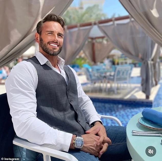 Other edited photos show the entrepreneur with distinctive pearly white teeth, in stark contrast to a more natural smile in photos on his Linked in profile