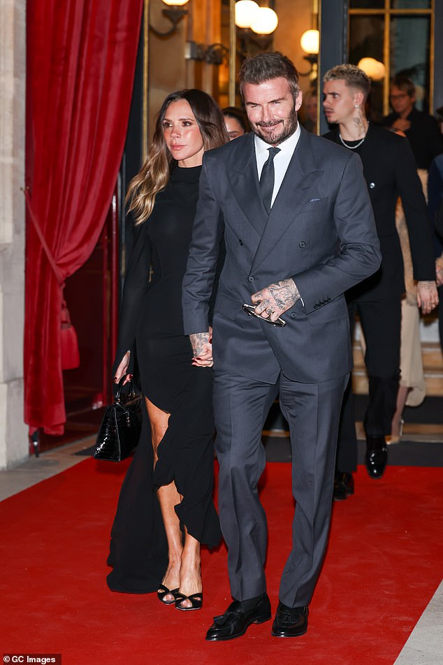 David and Victoria Beckham were also in the capital for Fashion Week