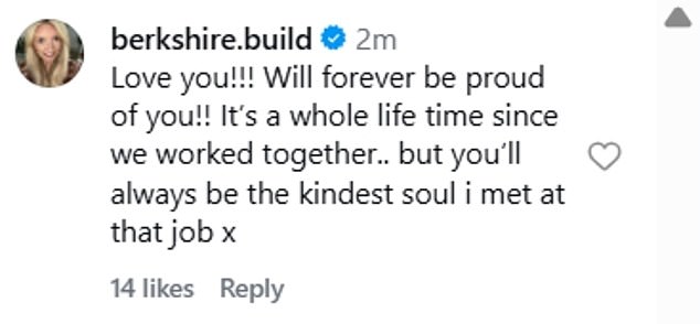 Olivia's followers rallied around her in the comments, showing their support. They wrote: 'You got this sweetie'; '1 in front of the other one day at a time x'