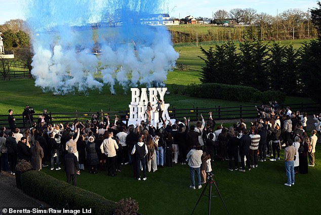 Sophie and Jordan's pals put on a very glamorous display to celebrate the couple's announcement