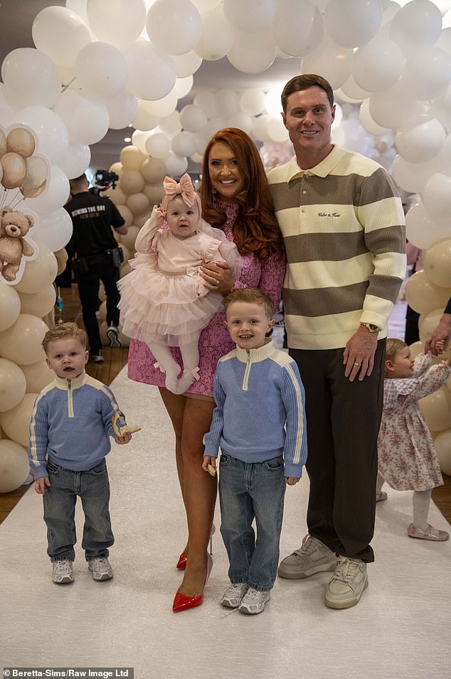 Charlotte appeared joyful at the family friendly event as she posed with her own partner