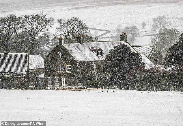 In Scotland yellow warnings for snow have been put in place as some higher regions could see up to 8in fall