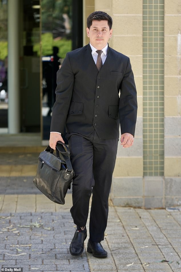 Craig was represented by Perth-based criminal lawyer, Reid Hogan (pictured outside Mandurah court on Tuesday)