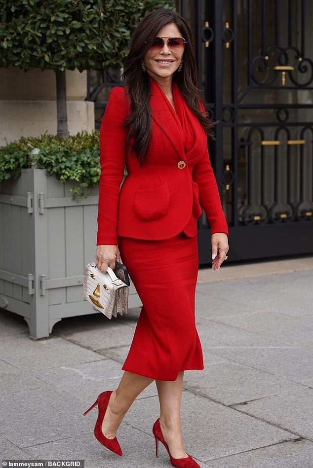 Earlier on Monday, Sanchez ensured she stood out as she kicked off Paris Haute Couture week with a front row appearance at Schiaparelli's latest catwalk show
