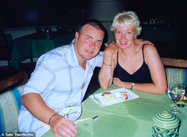 Gary confessed: 'I went on a mission. If the food passed me, I'd just eat it... and I killed the pop star' (pictured with wife Dawn Andrews)