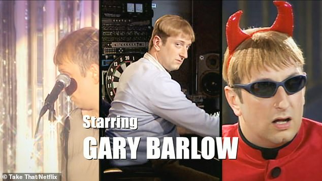 Gary became the subject of widespread mockery, and he 'saw it all'. (Pictured Steve Edge impersonating Gary in an episode of satirical series Star Stories, which was titled: The Take That Story: How Our Success Was Nothing to Do with Robert Williams)