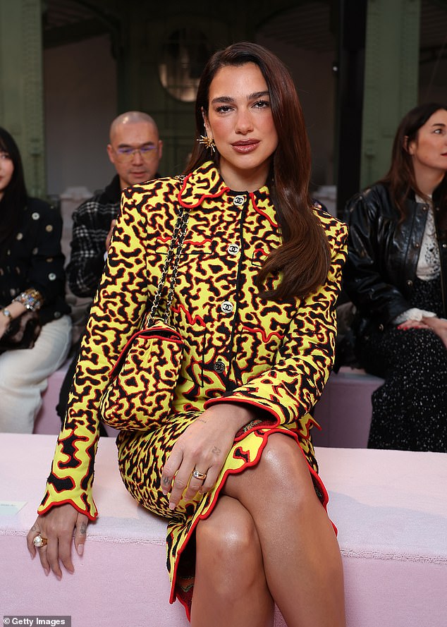 Dua meanwhile is still loved-up with her fiancé Callum Turner who is with her in Paris