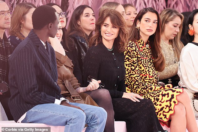 L-R: Malick Bodian, Claire Foy, Penelope Cruz and Dua Lipa