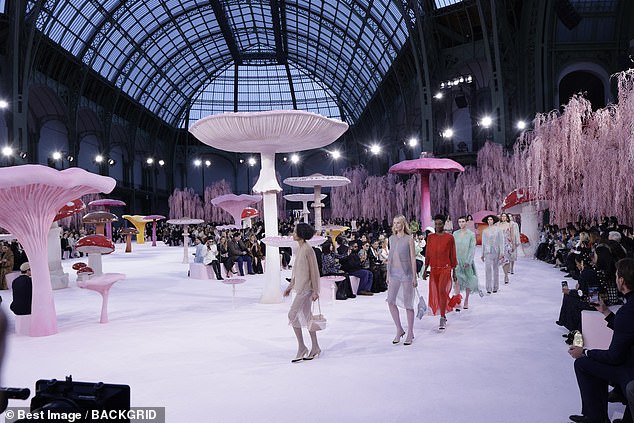 The models walked the runway