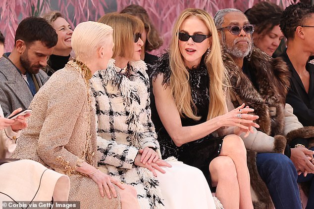 Nicole and Tilda chatted on the FROW