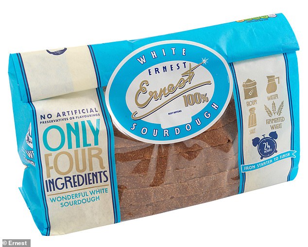 This loaf contains flour, water, salt and a fermented wheat flour