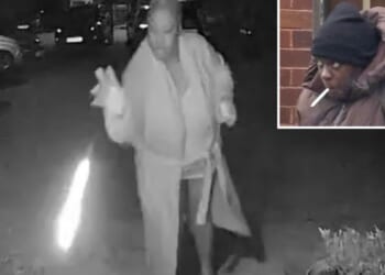 Shocking moment ex-nurse lobs matches at neighbour’s house to set it alight in chilling revenge attack