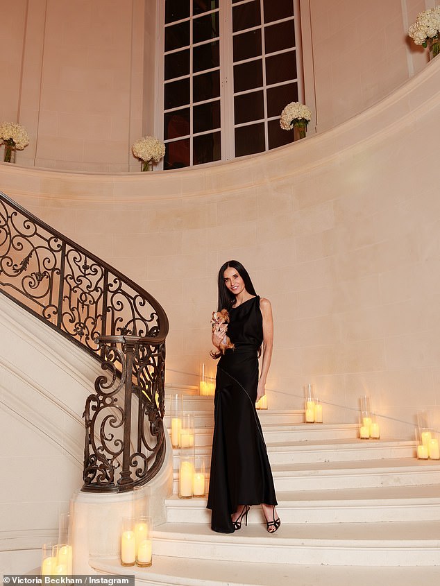 Joining the superstar attendees was Demi Moore, who looked sensational in a complementary dress to Victoria