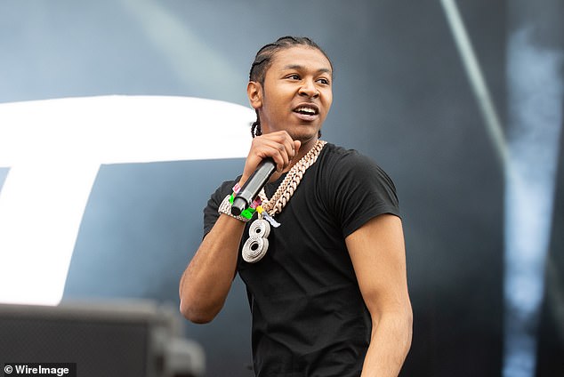 Tokosi, 26,achieved a top 20 UK single with his 2018 track Air Force and had collaborated with Headie One and Aitch (Pictured at Wireless Festival in 2021)