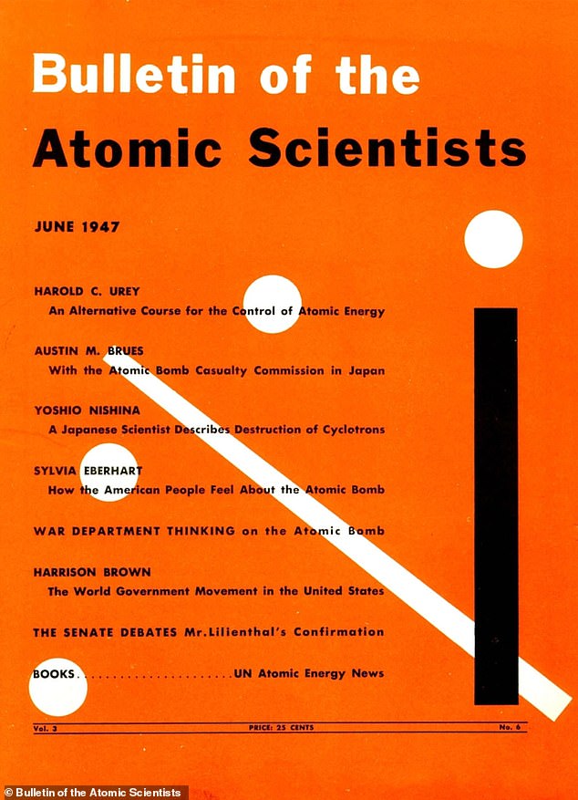 The Doomsday Clock goes back to June 1947, when US artist Martyl Langsdorf was hired to design a new cover for the Bulletin of the Atomic Scientists journal
