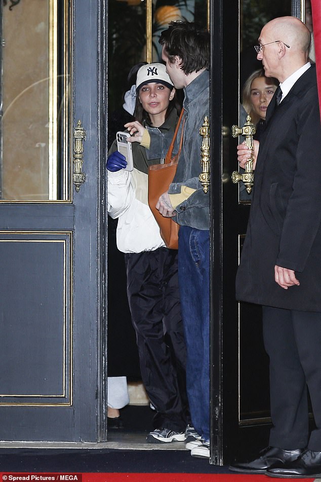 He was joined by a stylish Jackie