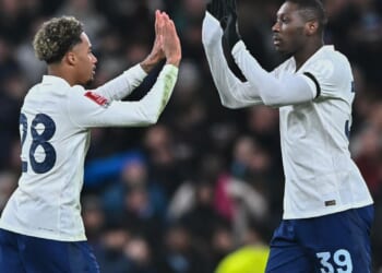 Tottenham stars Randal Kolo Muani and Wilson Odobert involved in car crash as pictures emerge of smashed Ferrari