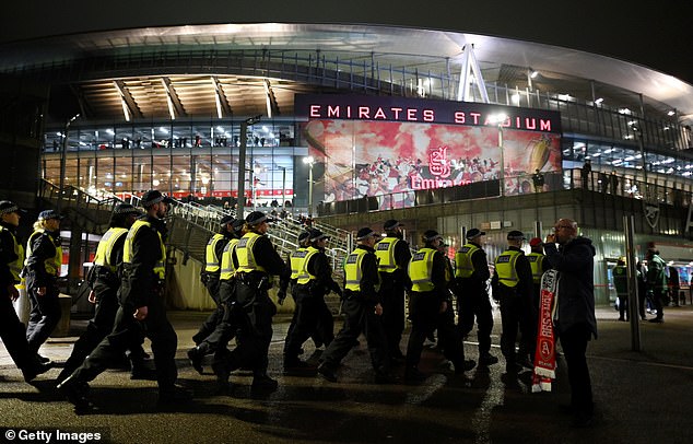 There were 46 Arsenal fans arrested last season - the most of any club in London