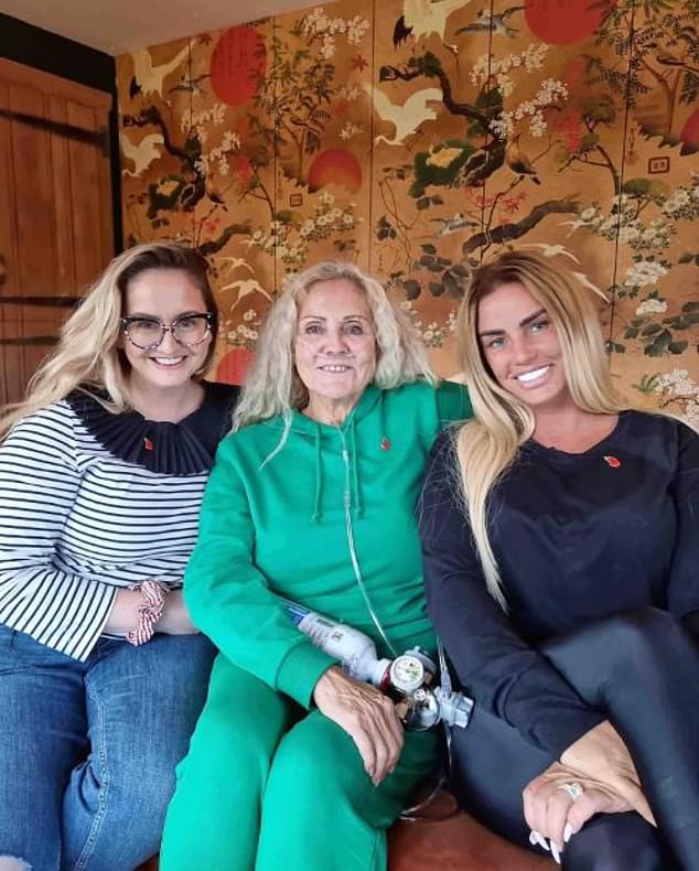 Katie Price's 'worried' family are reportedly planning an intervention over her whirlwind marriage to entrepreneur Lee Andrews (Katie pictured with her sister Sophie and mum Amy)