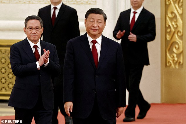 He and his delegation will hold a meeting with president Xi Jinping and premier Li Qiang (left)