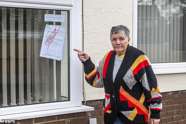 Ms Field was evicted after refusing to accept Mrs Clarke's legal victory over the boundary