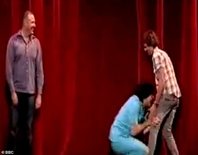 The skit, performed as part of a Little Britain stage show in the 2000s, saw Walliams play the role of a predatory children's entertainer named Des Kaye and target young men in front of packed audiences
