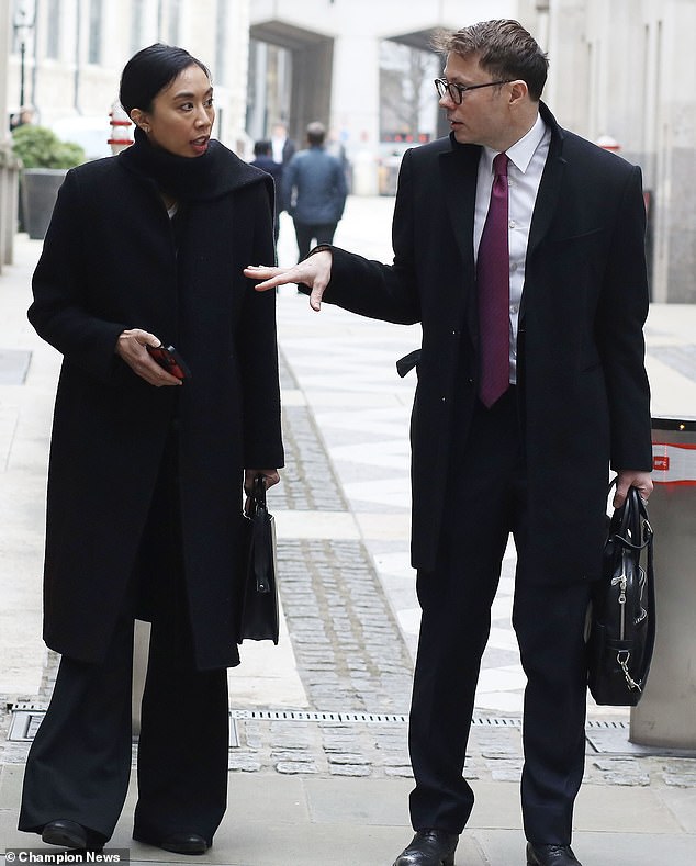 Swedish property firm boss Samuel Wagner and his wife Jennifer say alleged 'problems with the flat upstairs' forced them out of their £1.4million property three times. The couple are pictured outside court