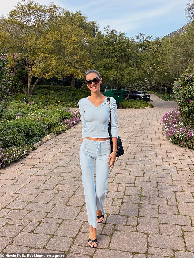 Nicola at the luxury hotel, which has bungalow rooms priced from £2,245 to £9,069 a night