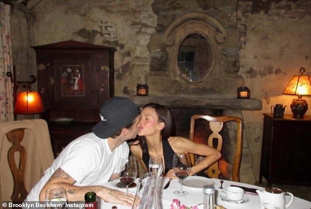 Brooklyn Peltz Beckham and his wife Nicola at the San Ysidro Ranch in Montecito, California