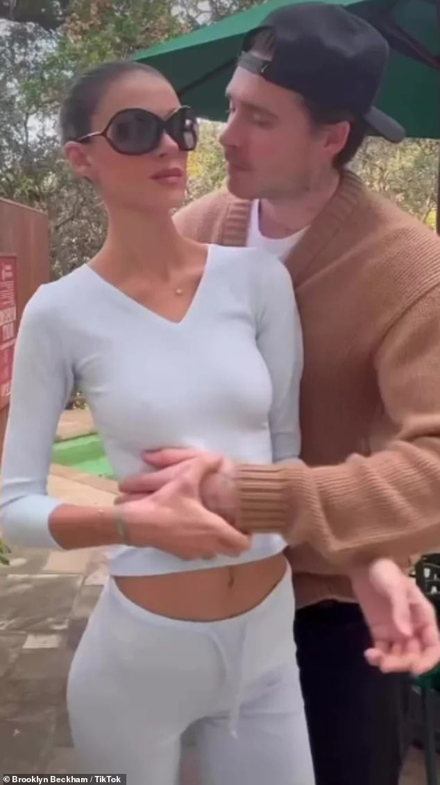 Brooklyn Peltz Beckham and his wife Nicola at the San Ysidro Ranch in Montecito, California