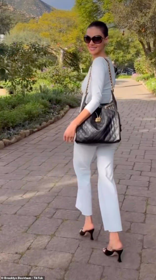 Nicola at the luxury hotel, which has bungalow rooms priced from £2,245 to £9,069 a night