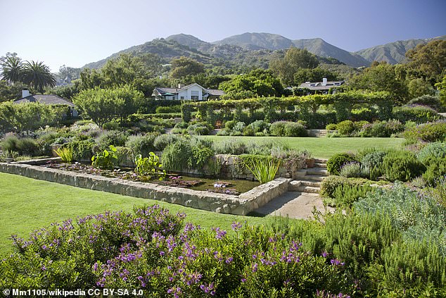 The historic San Ysidro Ranch in Montecito, California, is a luxury hotel (file photograph)