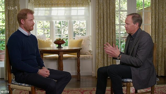 Prince Harry was also interviewed by Tom Bradby for ITV at at San Ysidro Ranch in 2023