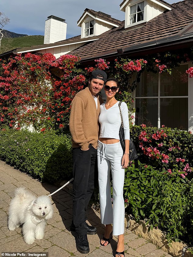 Nicola and her husband have been enjoying a romantic getaway in California - days after he publicly cut ties with his family