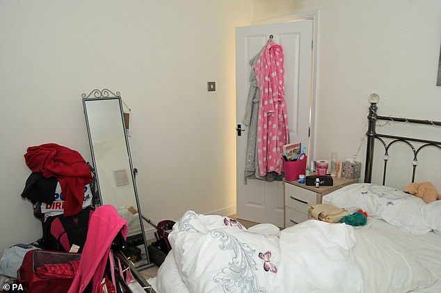 A photo taken in July 2018 of Lucy Letby's bedroom in Chester, which was shown in court