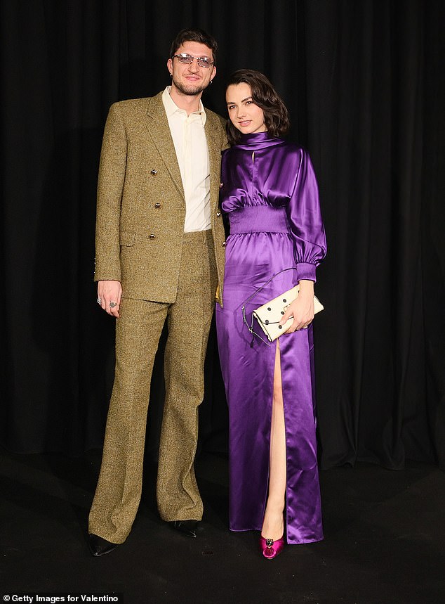 Netflix stars Andrea Lattanzi and Romana Maggiora Vergano looked in good spirits as they attended the fashion show