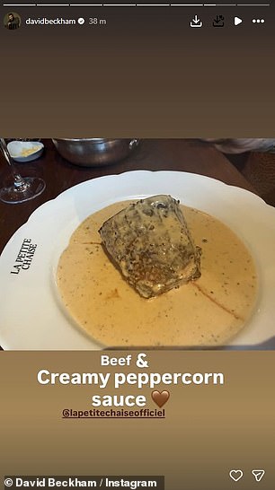 He enjoyed a swanky lunch out