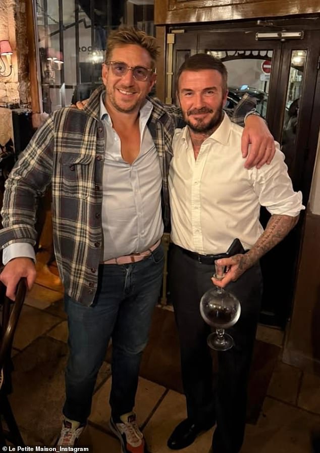 It appears David is regular at the eatery as its Instagram page shows a pinned snap of him with one of the staff there