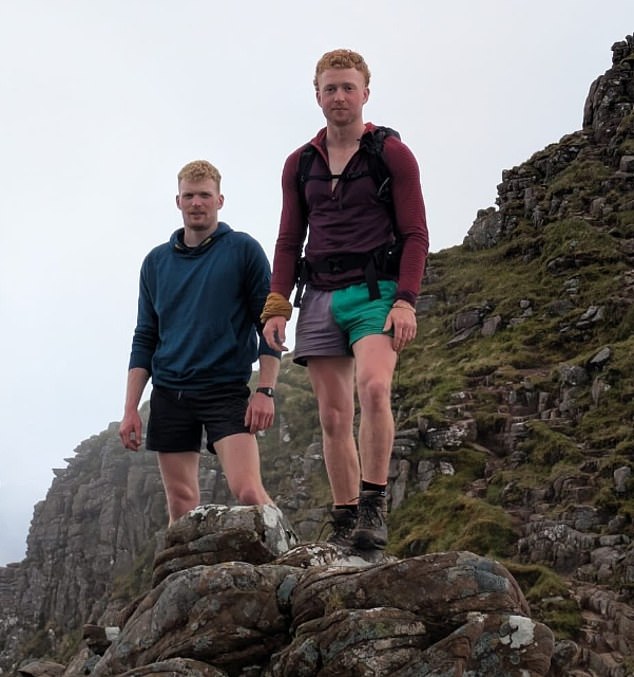 Photographs from Fergus' Instagram show him skiing, mountaineering, camping and enjoying his travels