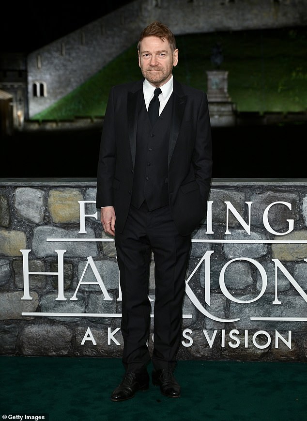 Sir Kenneth Branagh was among the stars to make an appearance, opting for a classic black suit and tie