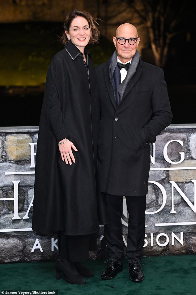 Hollywood Stanley Tucci stepped out for the premiere with his wife Felicity Blunt, the sister of his Devil Wears Prada co-star Emily Blunt