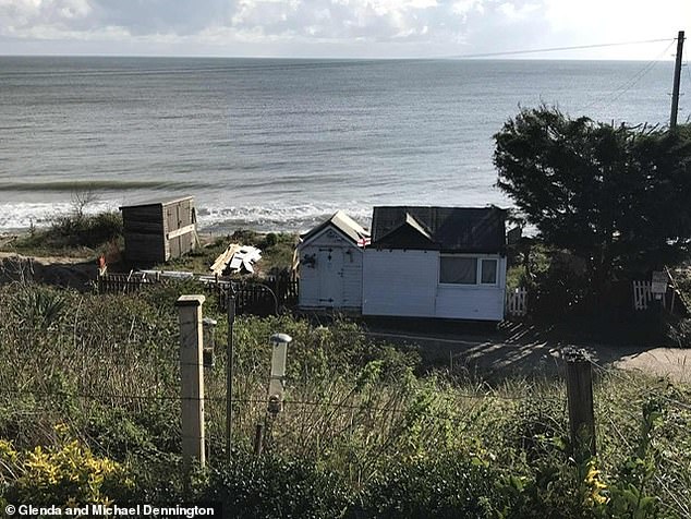 The property (pictured) sat on the Norfolk coast, an area increasingly impacted by erosion across the last decade