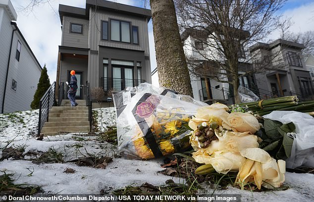 Investigators said they found surveillance camera footage showing McKee near the Tepe's residence, pictured above, weeks before they were killed