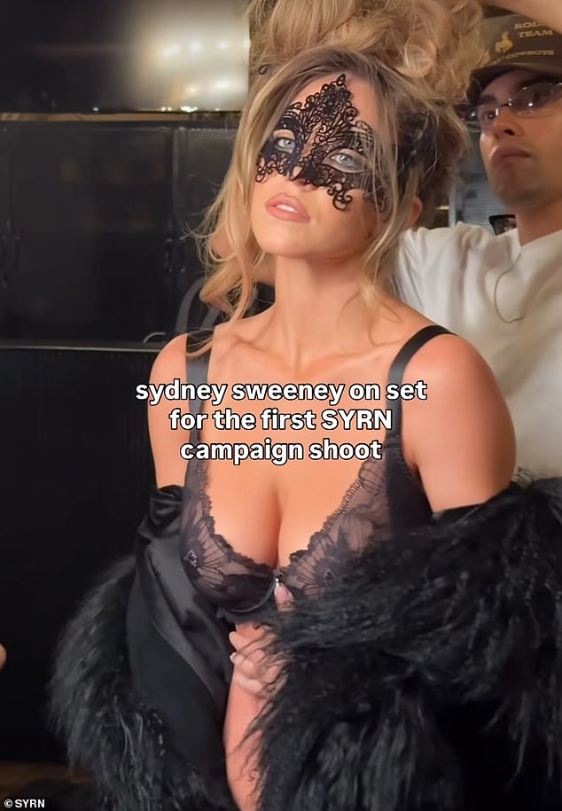 The 28-year-old was prancing around in underwear from her new line Syrn for the lens of iconic German fashion photographer Ellen von Unwerth