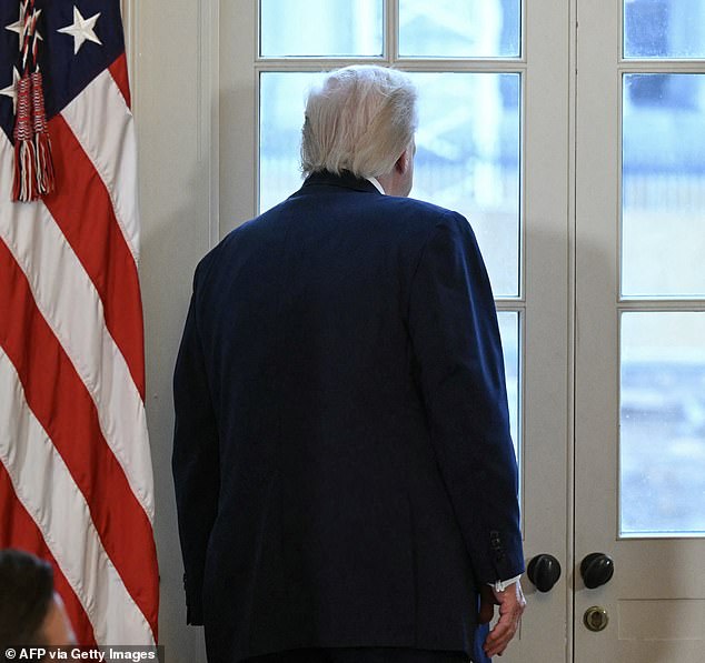 It is not hard to see why critics are surveying Trump's conduct, writes Tom Leonard (Pictured: the President stares out of a White House window this month)