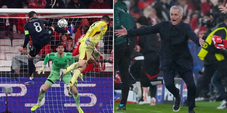 Jose Mourinho reveals accidental tactical tweak that saw Benfica goalkeeper net last gasp goal against Real Madrid